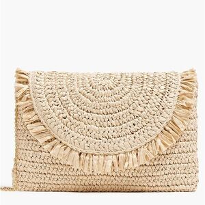 J.Crew Paper Straw Clutch
